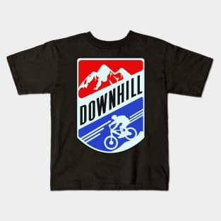 Downhill Mountain Bike MTB Cycling Cyclist Kids T-Shirt